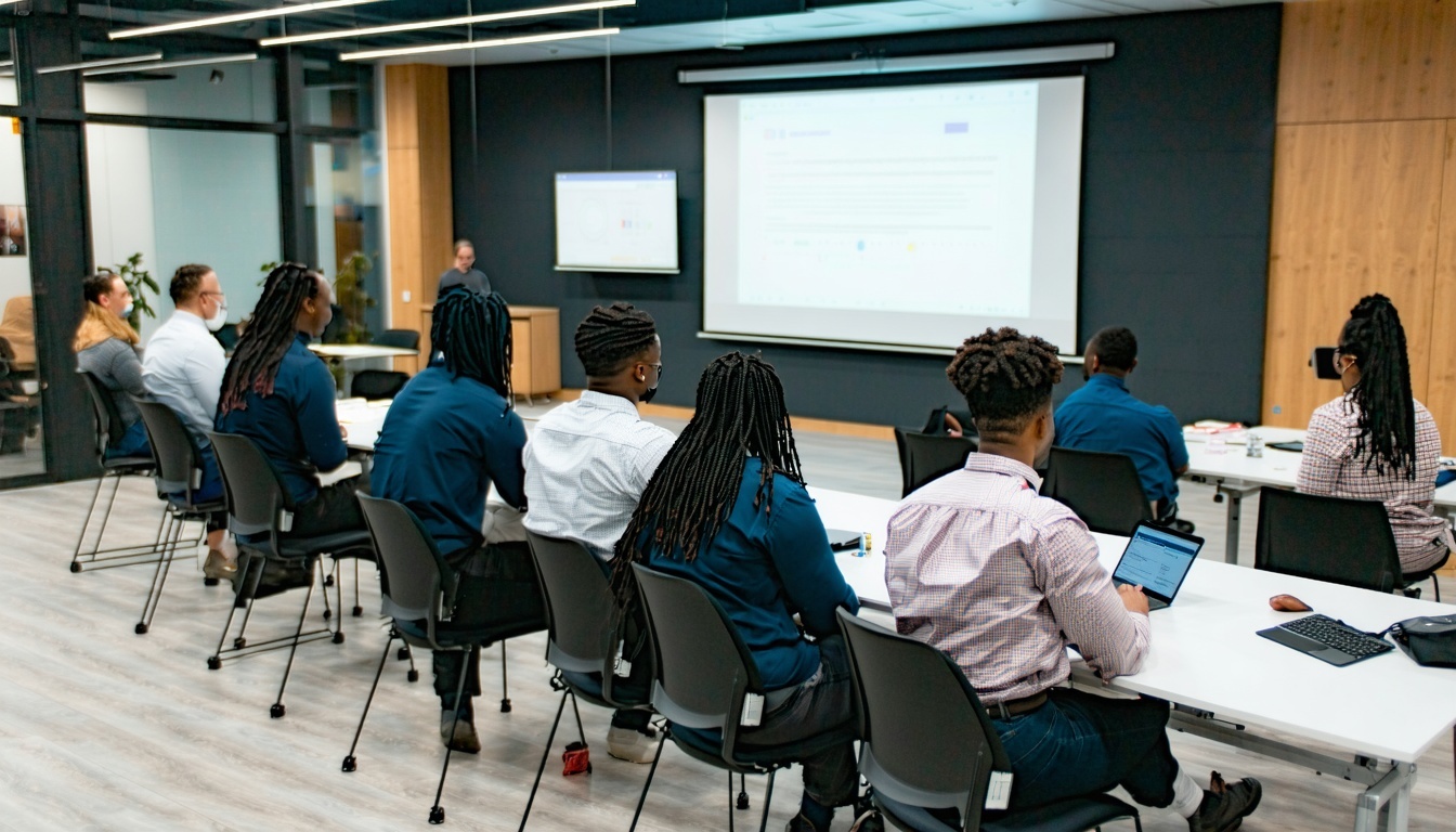 Customer service training session in progress
