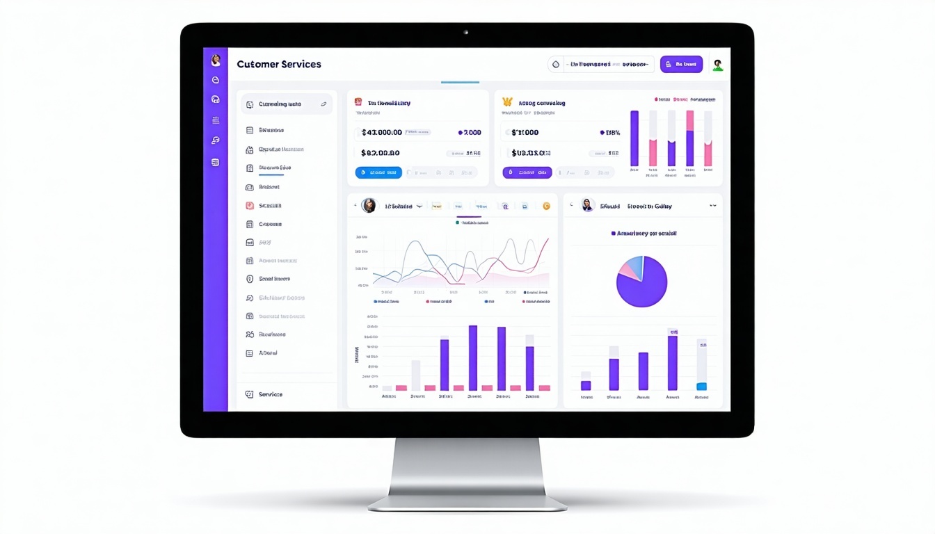 Innovative customer service management software dashboard